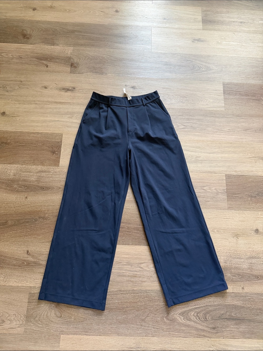 HALARA Wide Leg High-Rise Pants in Navy